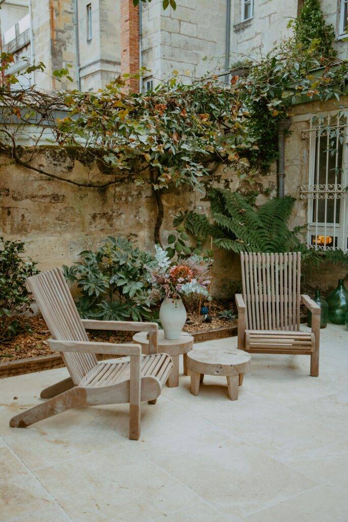 Terrasse pour cocktails et receptions à Bordeaux