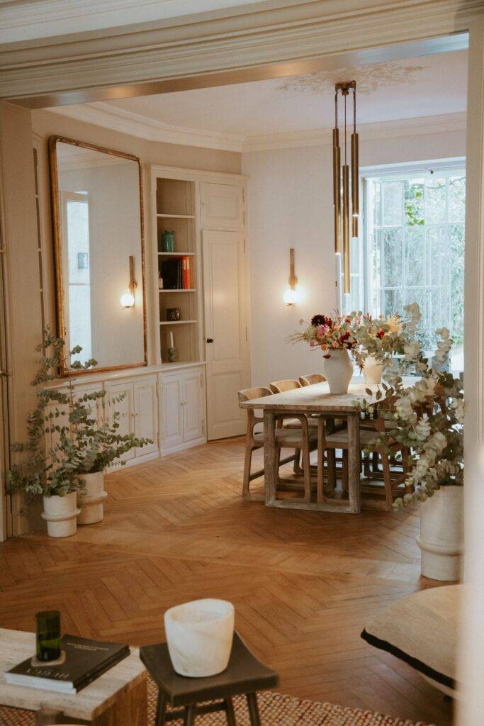 Salle à manger séjour en famille à Bordeaux