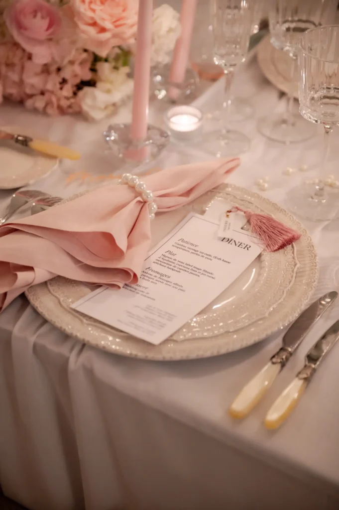 Menü und Speisekarte für Hochzeiten im Maison Mandel