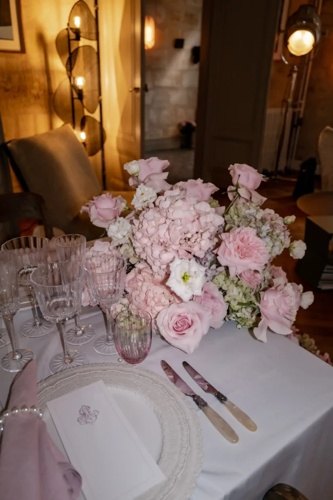 Hochzeitstischdekoration im Salon Maison Mandel