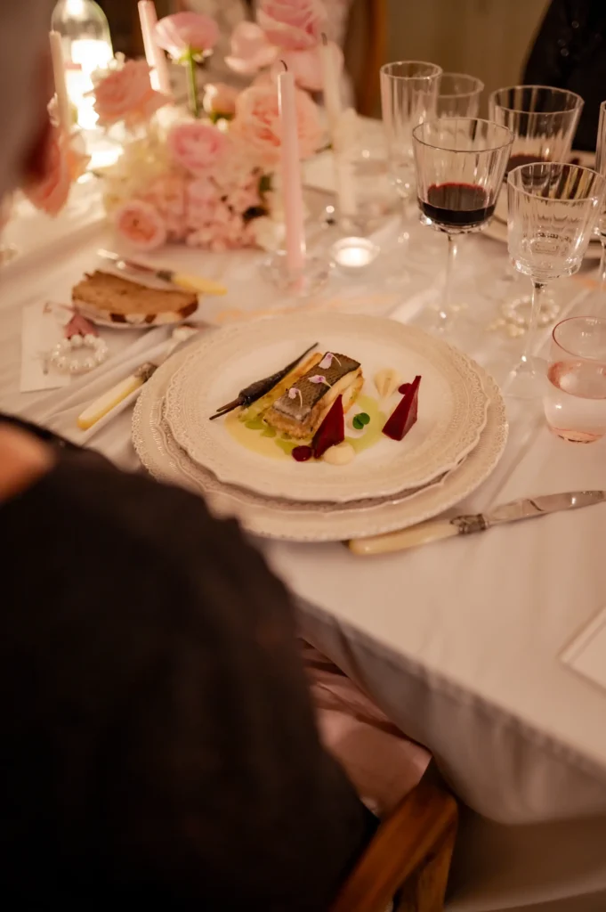 Fischgericht für eine Hochzeit