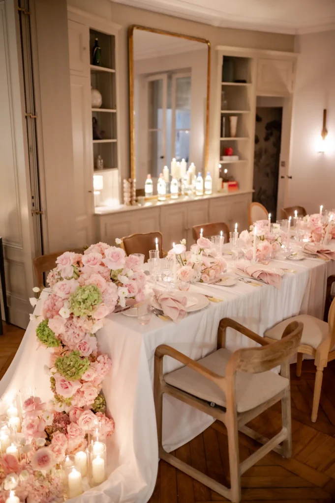 Hochzeitstisch in einem Haus